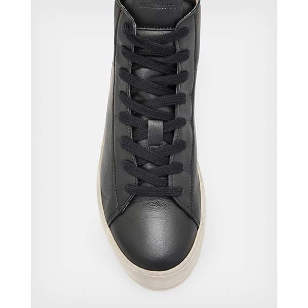 Allsaints Australia Womens Tana Leather High Top Sneakers Black AU35-765